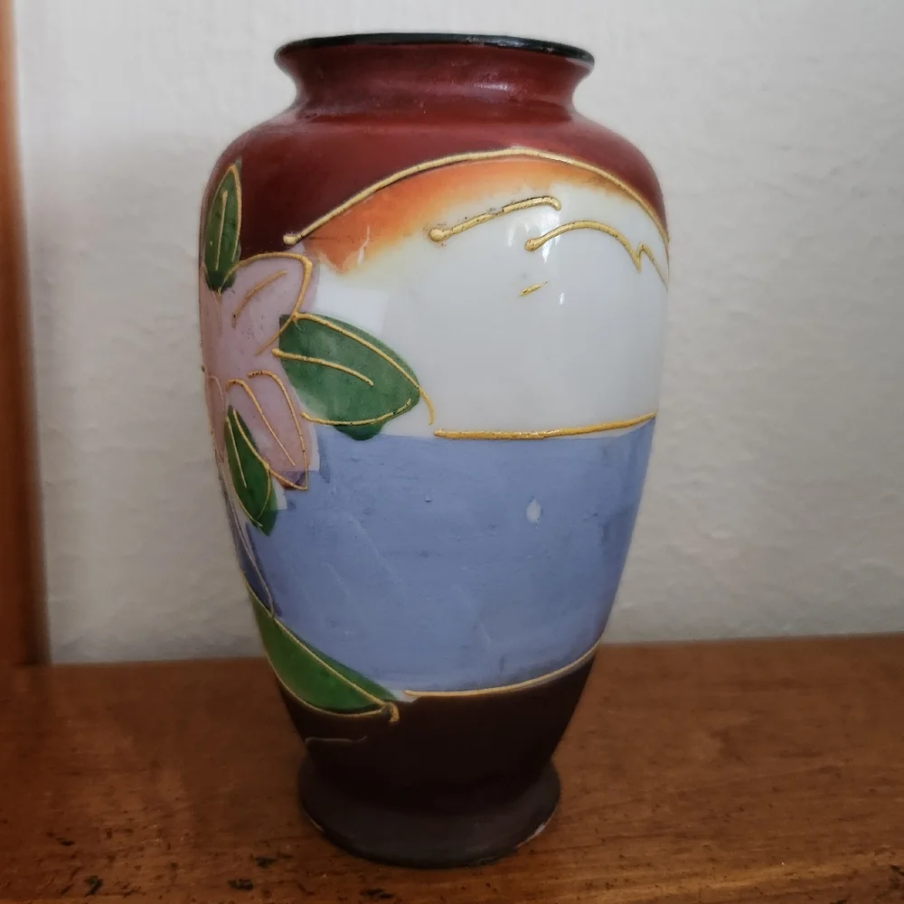 Japan Hand Painted Small Vase Vintage